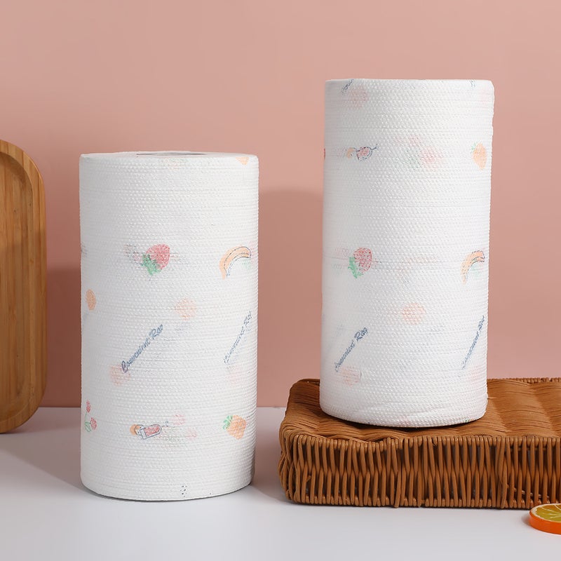 Household Kitchen Paper Towels, Thickened Non-Woven Fabric, Lazy Rags, Washable Disposable Rags, Lint-Free Kitchen Paper Towels - Image 1